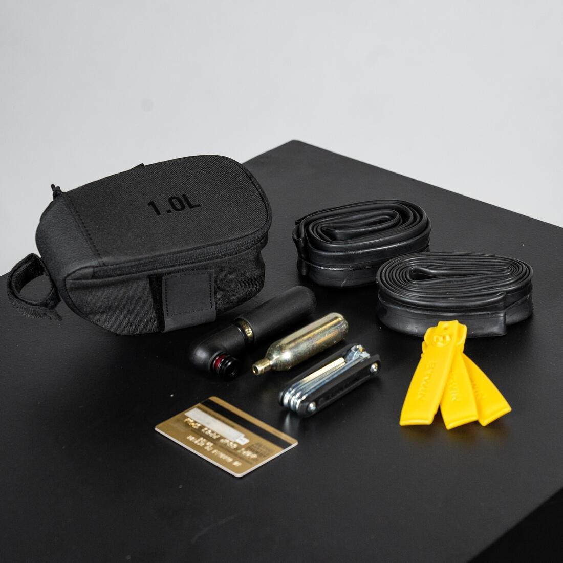 BLACK 1L Saddle Bag Easy L - Black, No Color, large image number 3