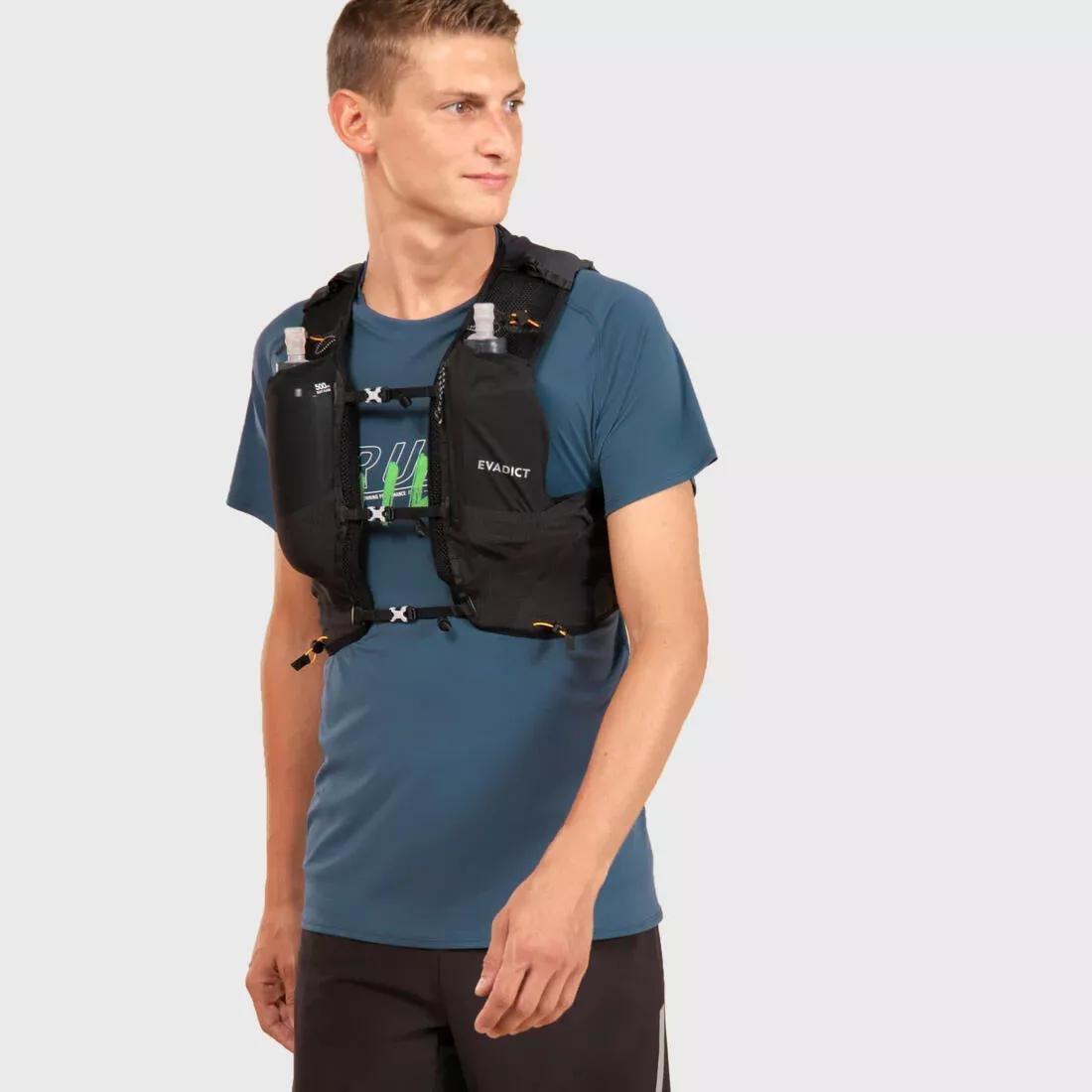 BLACK 10 L BLACK UNISEX TRAIL RUNNING BAG - SOLD WITH 1 L WATER BLADDER, , large image number 9