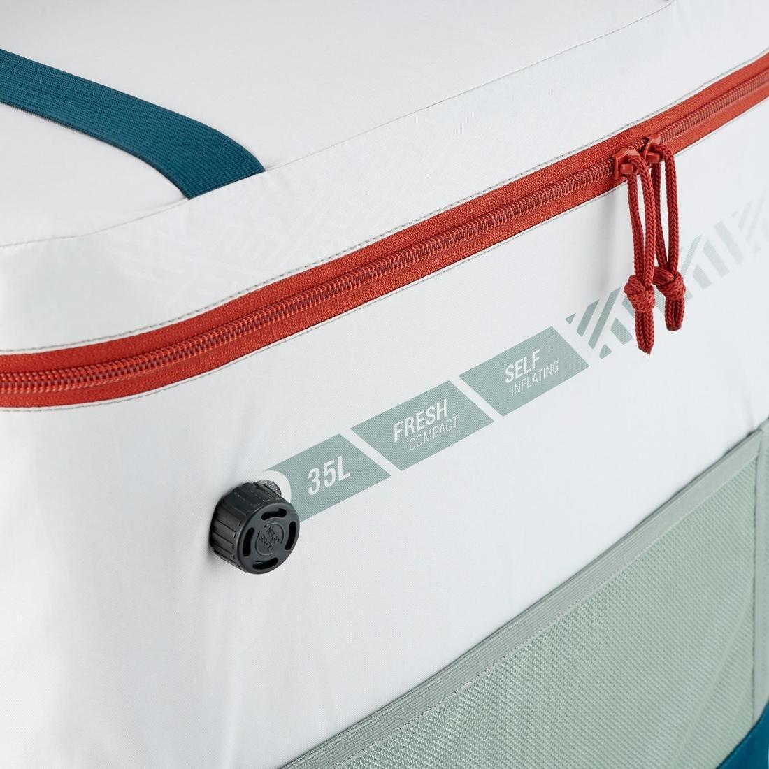 Inflatable camping or Hiking cooler, Compact Fresh, Verdigris, No Color, large image number 5