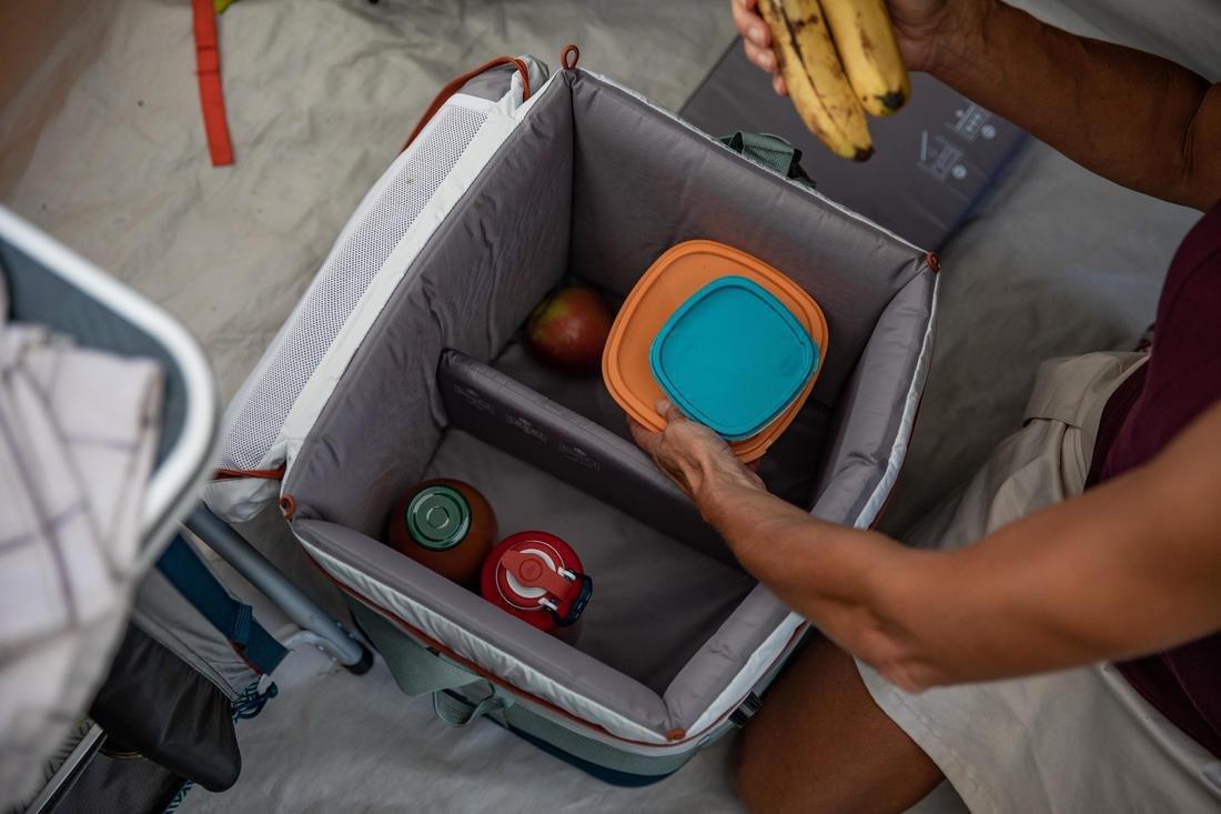 Inflatable camping or Hiking cooler, Compact Fresh, Verdigris, No Color, large image number 14