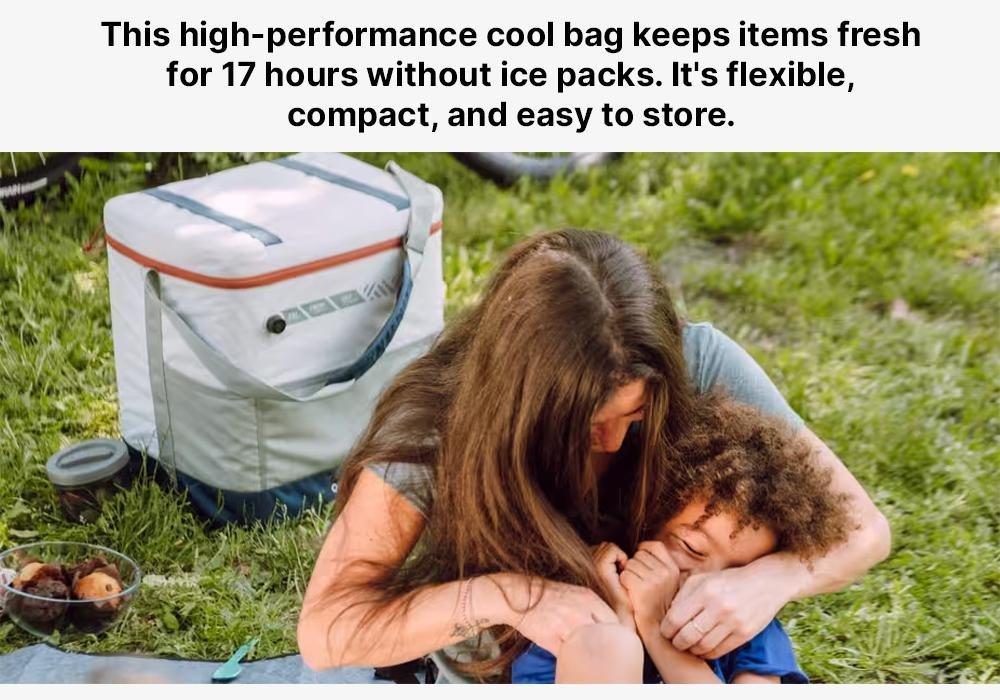 Inflatable camping or Hiking cooler, Compact Fresh, Verdigris, No Color, medium