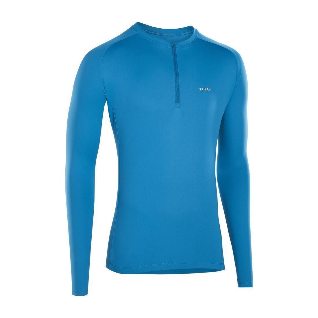 ATLANTIS BLUE Men's Anti-UV Long-Sleeved Road Cycling Summer Jersey Essential, , large image number 0