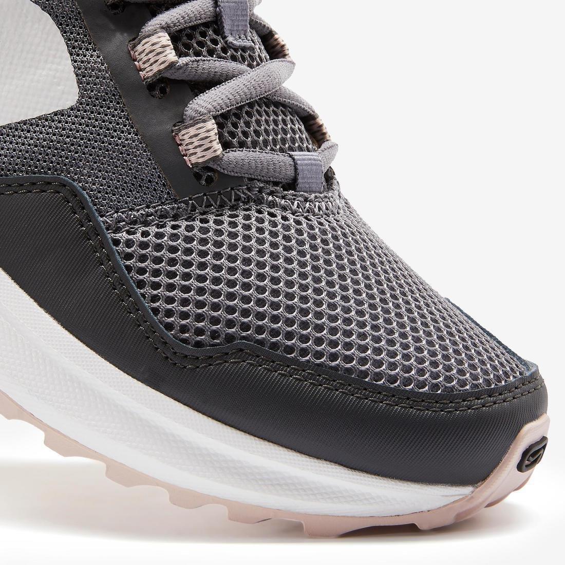 CONCRETE GREY KALENJI RUN ACTIVE GRIP WOMEN'S RUNNING SHOES, No Color, large image number 3