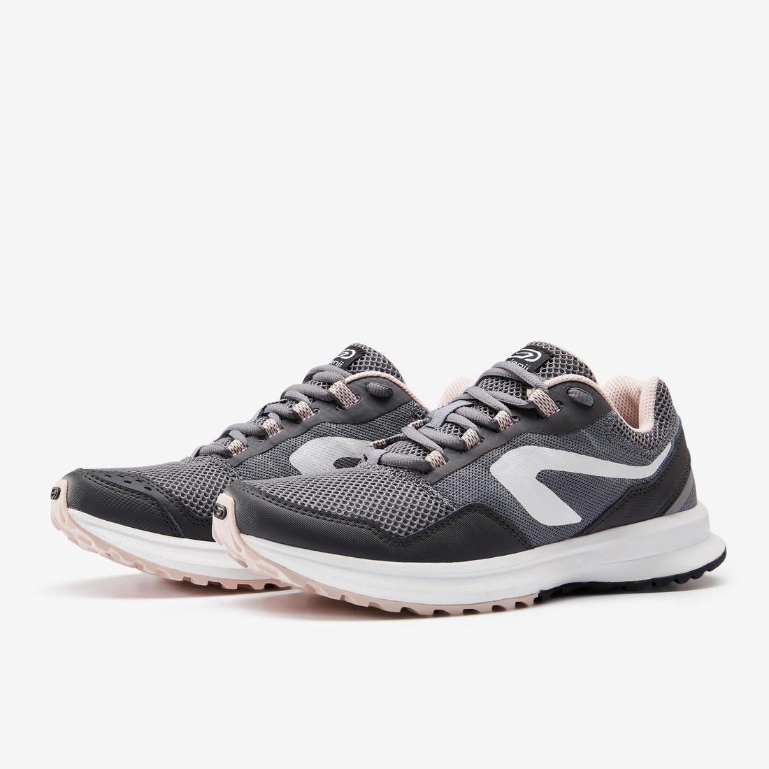 CONCRETE GREY KALENJI RUN ACTIVE GRIP WOMEN'S RUNNING SHOES, , large image number 4