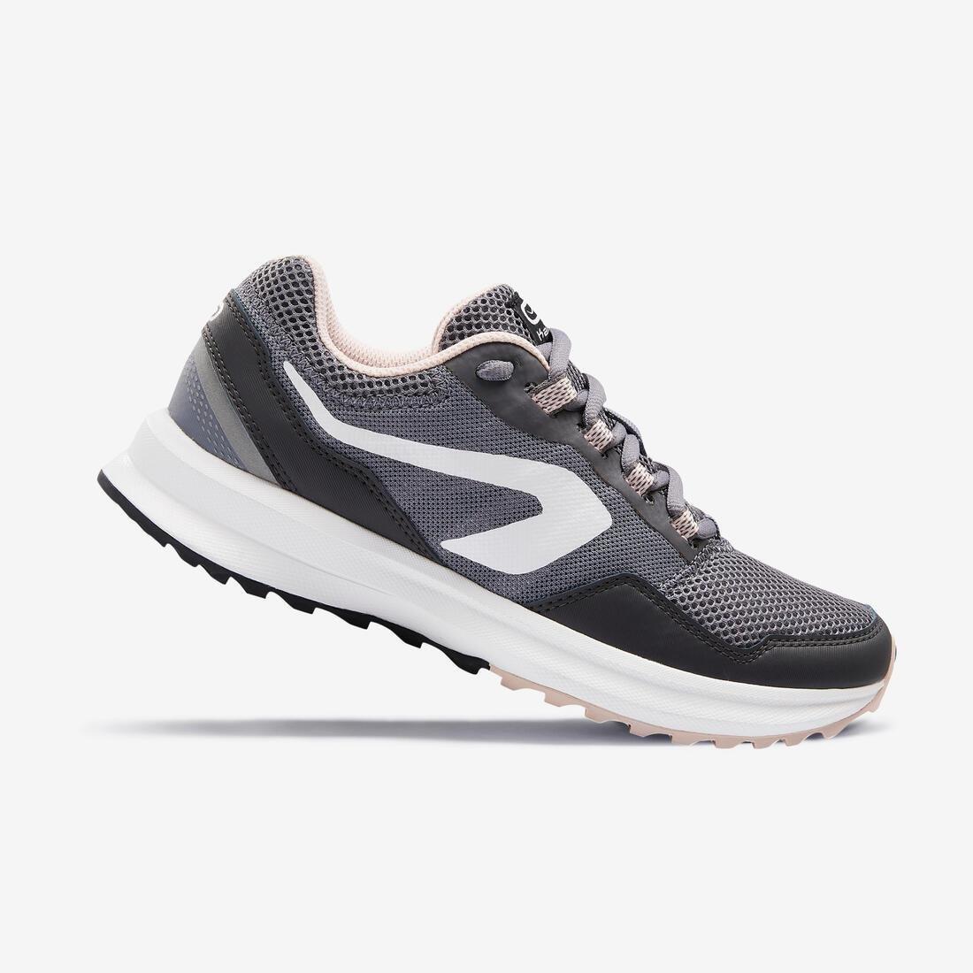 CONCRETE GREY KALENJI RUN ACTIVE GRIP WOMEN'S RUNNING SHOES, , large image number 9