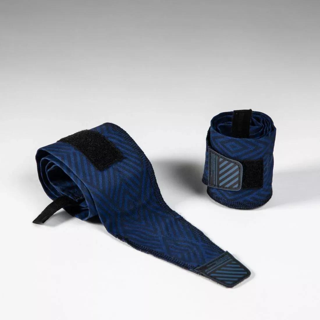 Cross Training Wrist Wraps, Navy, No Color, large image number 2