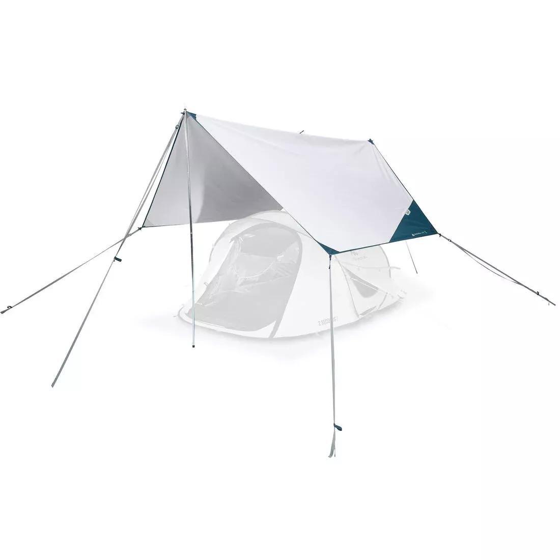 Multifunction Tarp Camping Shelter, White, No Color, medium