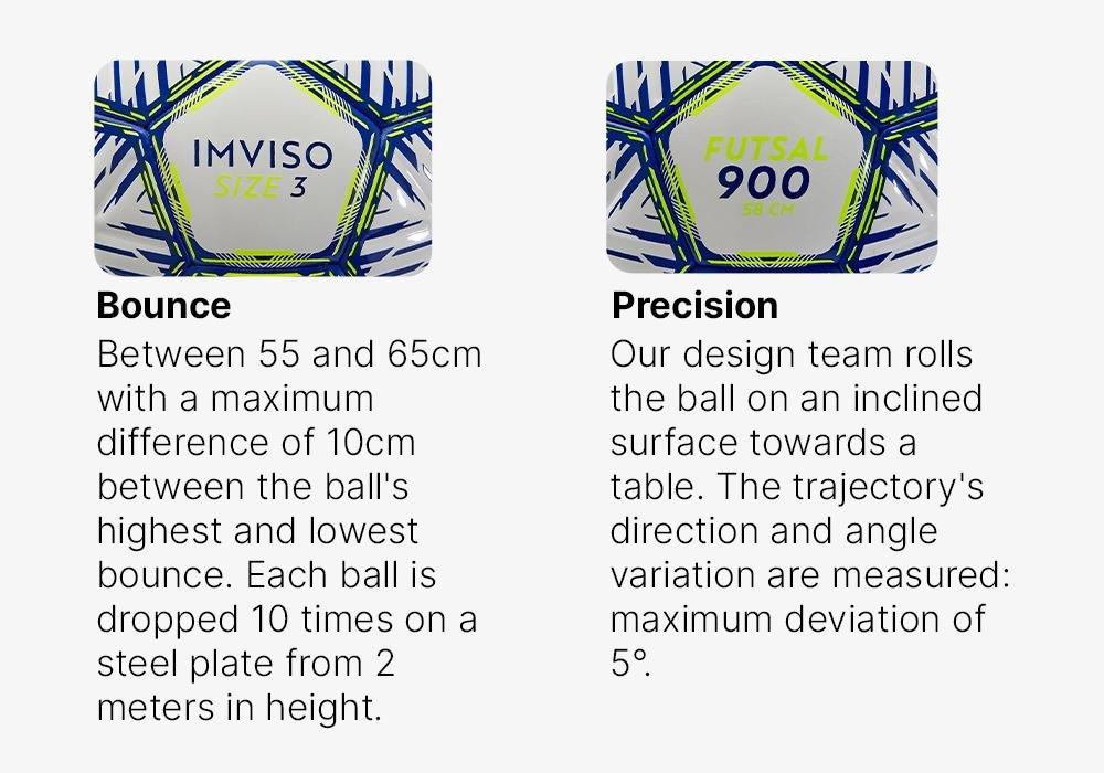ULTRA WHITE Futsal Ball FS 900 - 58 cm, No Color, large image number 13