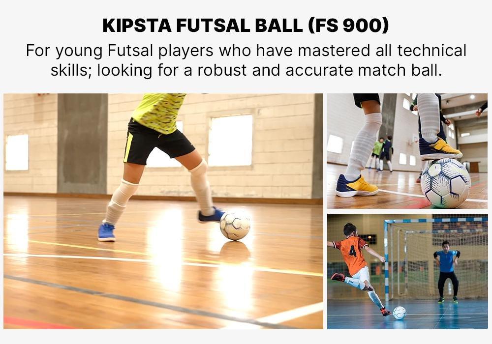 ULTRA WHITE Futsal Ball FS 900 - 58 cm, No Color, large image number 14