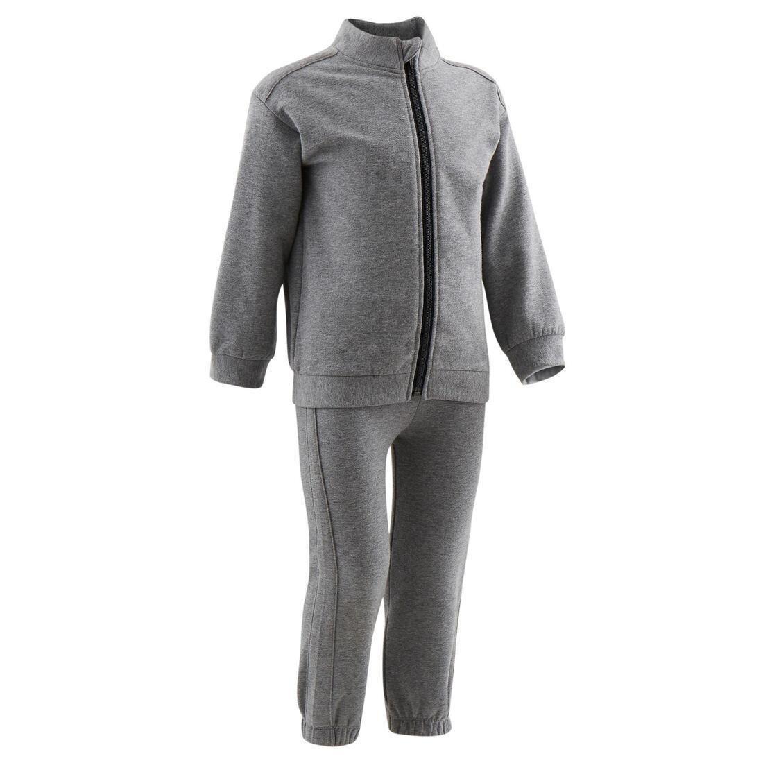 Kids Basic Warm Regular-Fit Tracksuit, Grey Blue, , large image number 8