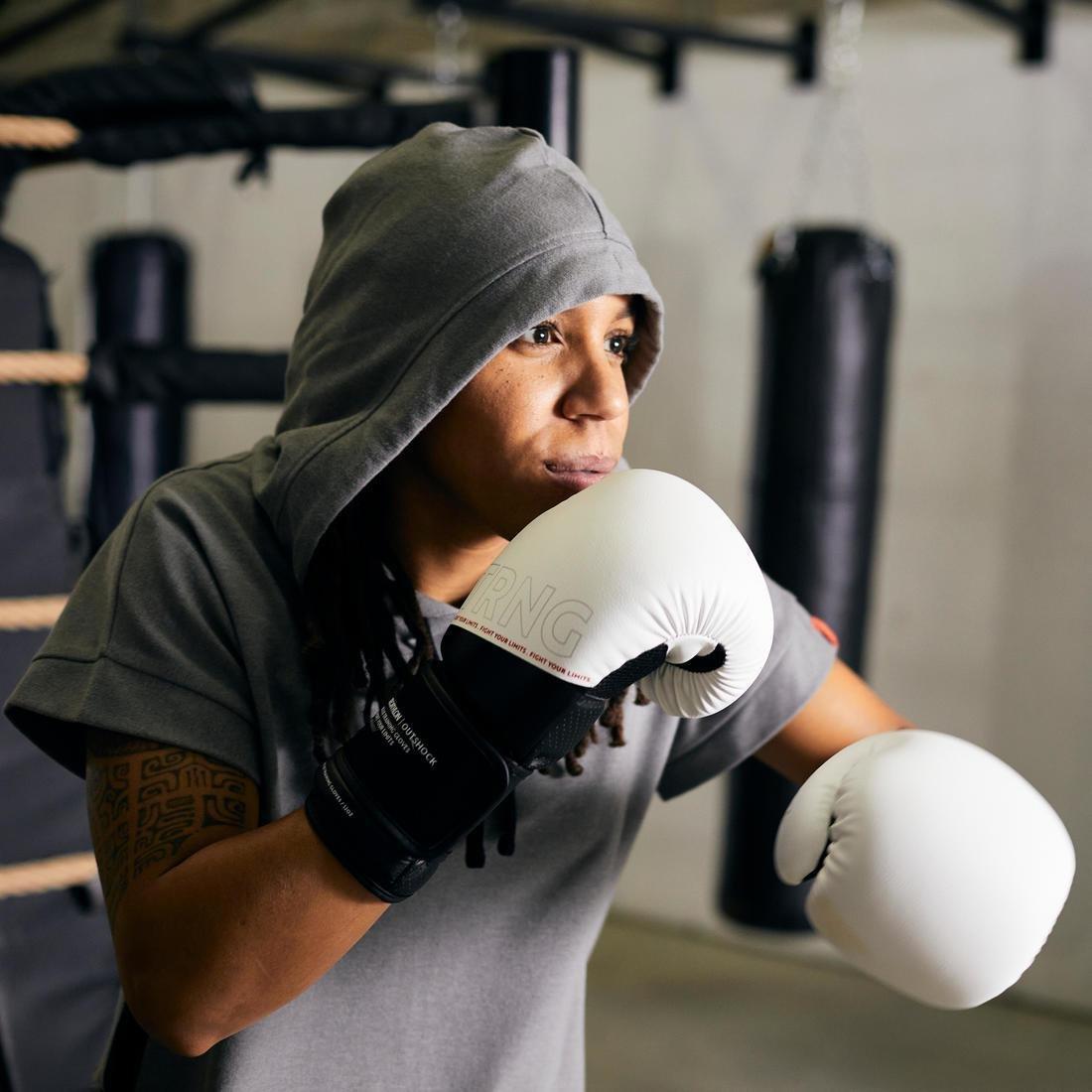 Boxing Training Gloves 120, White, No Color, large image number 8