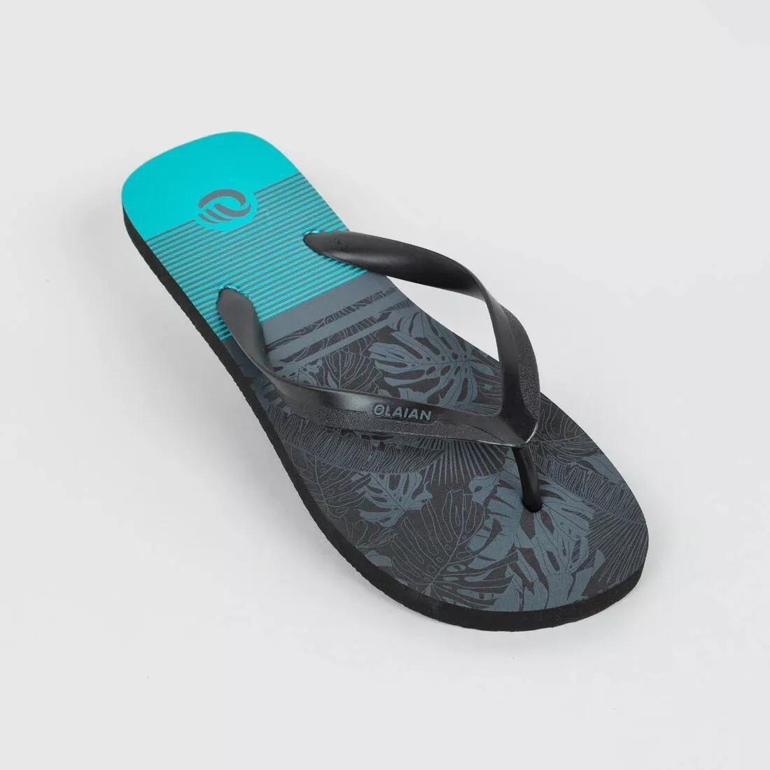 To100 Print Wave Men's Flip-Flops, Black, , large image number 10
