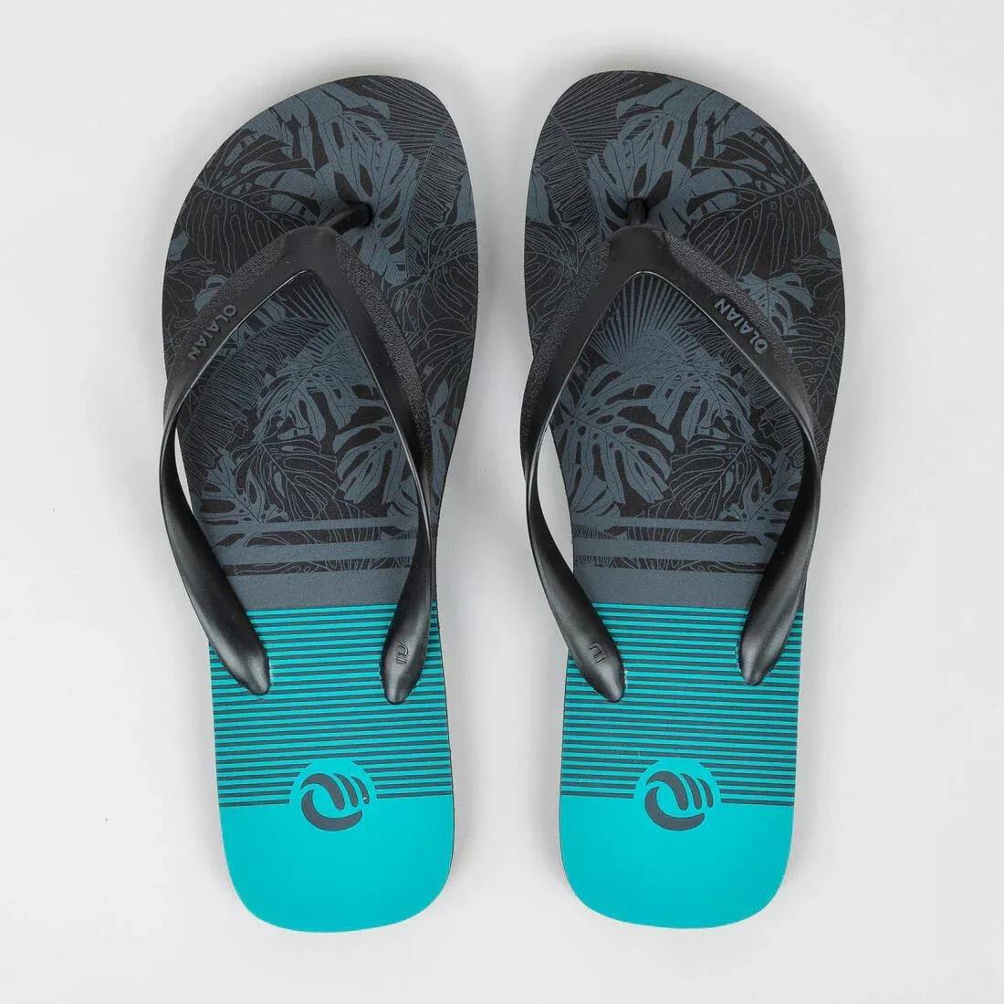 To100 Print Wave Men's Flip-Flops, Black, , large image number 11