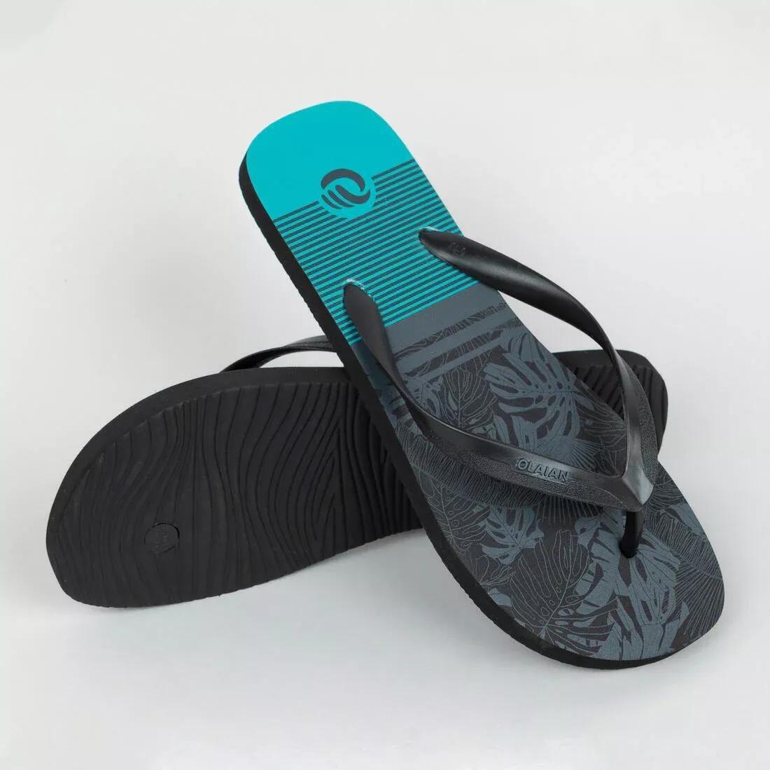 To100 Print Wave Men's Flip-Flops, Black, , large image number 13