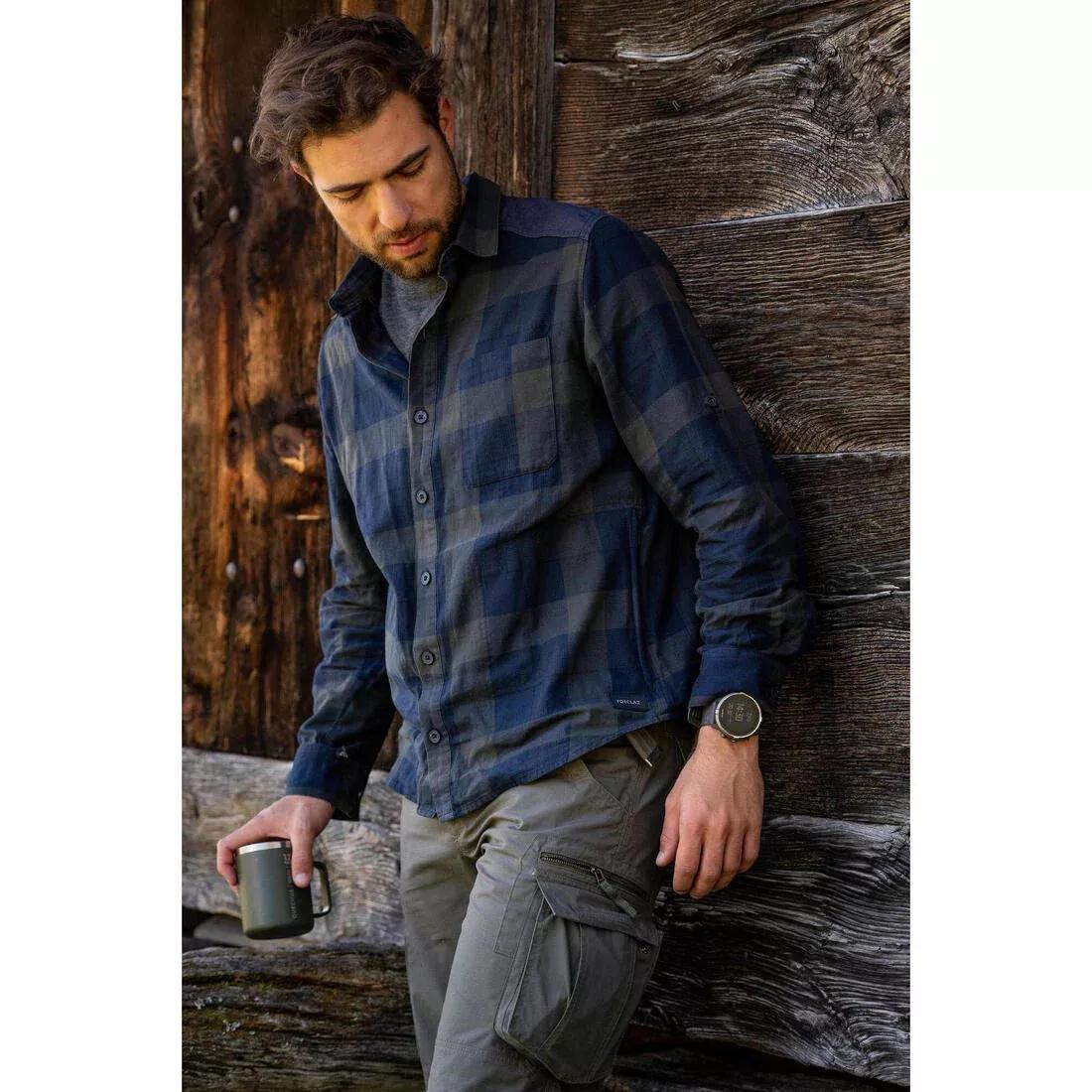 Travel Trekking Cargo Trousers Travel100 , Carbon Grey, , large image number 13