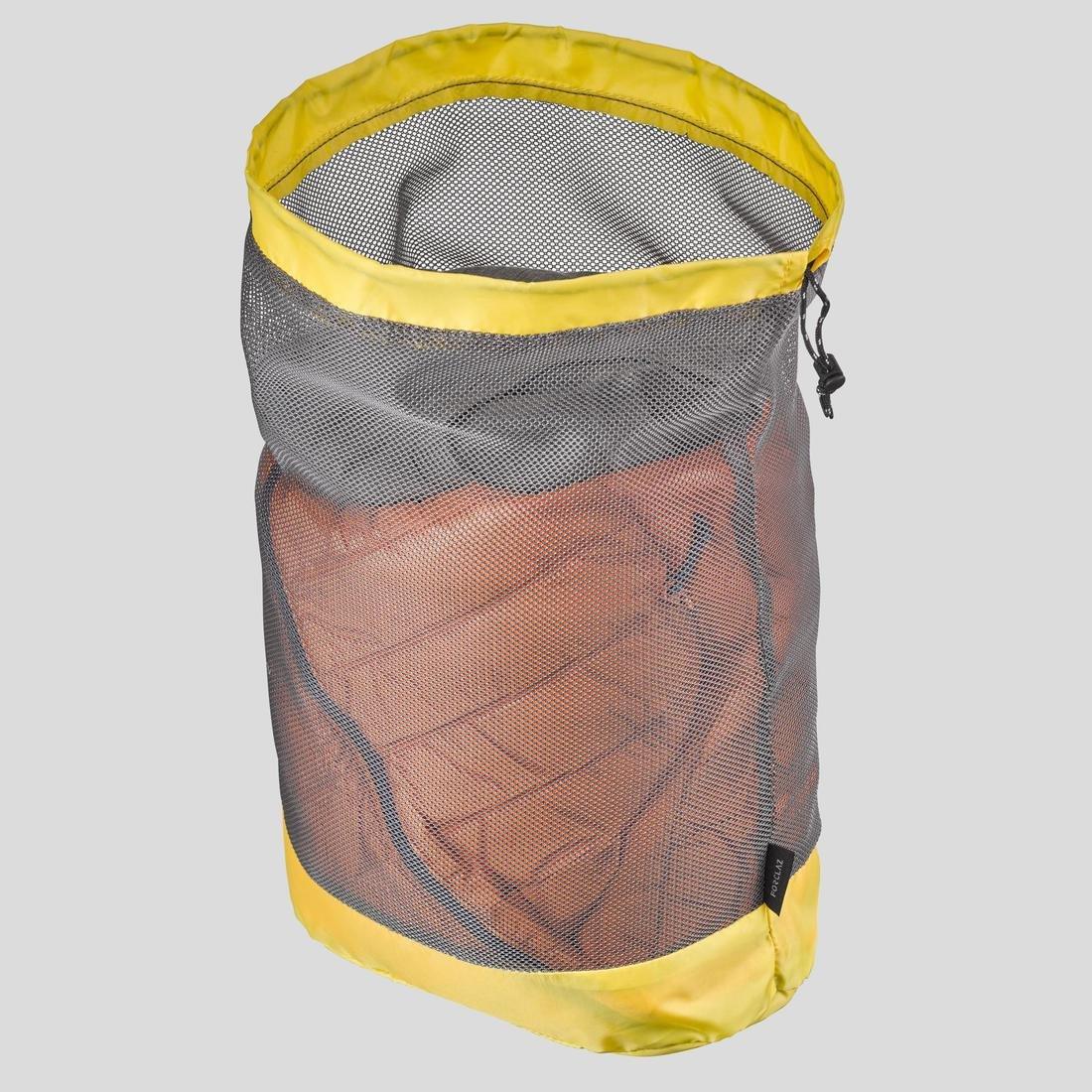 HONEY YELLOW Ventilated Hiking Storage Bags x2, No Color, large image number 6