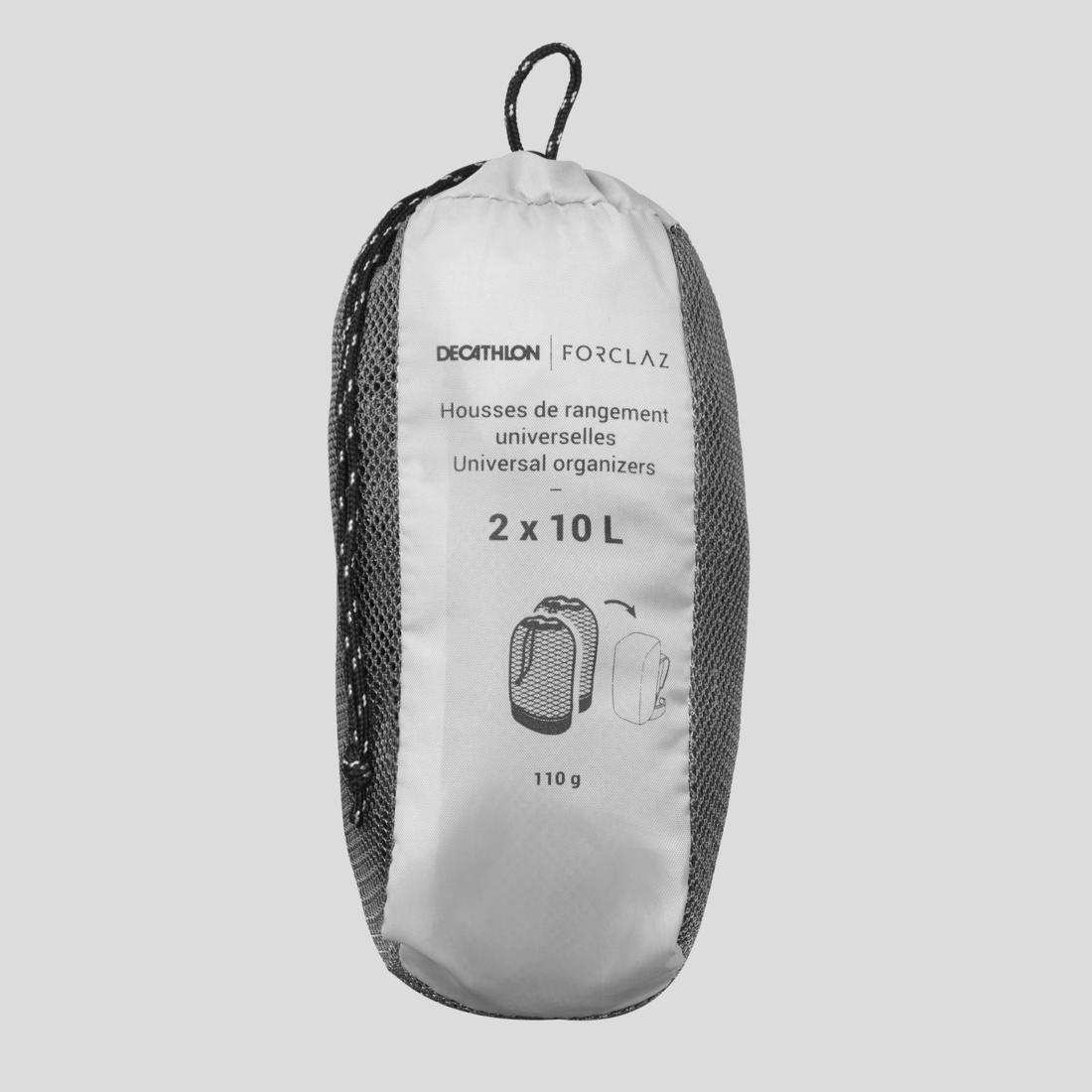 Ventilated Hiking Storage Bags X2, Yellow, No Color, large image number 7