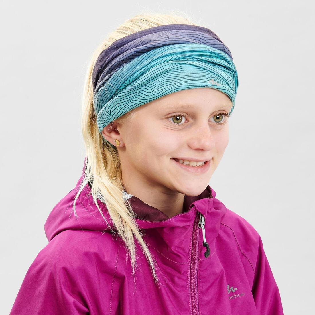 Kids' Outdoor Headband, Blue, No Color, large image number 2