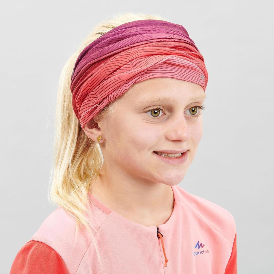 Kids' Outdoor Headband, Blue, No Color, large image number 5