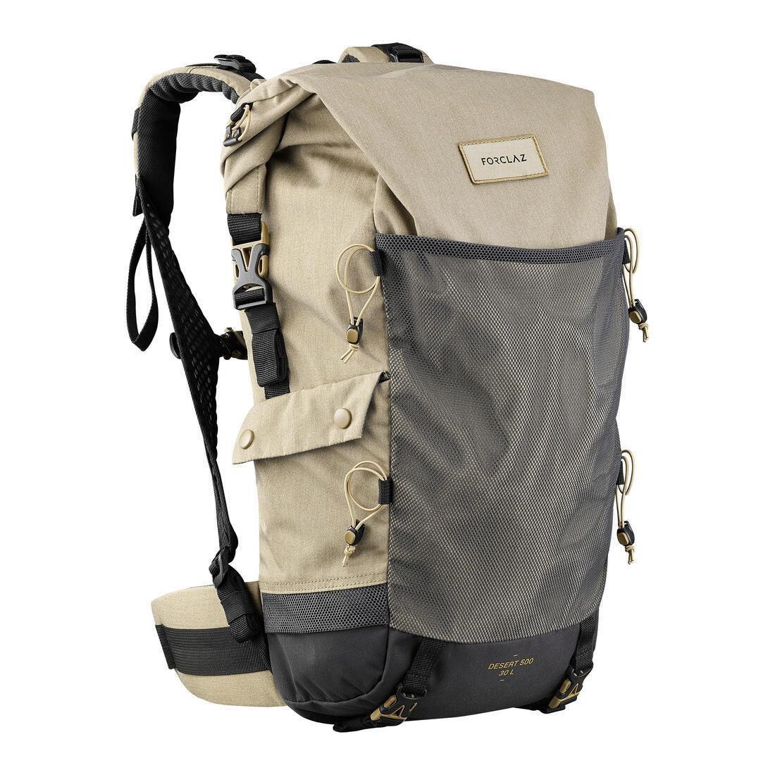 Ventilated Anti-Sand Backpack, Brown, No Color, large image number 0