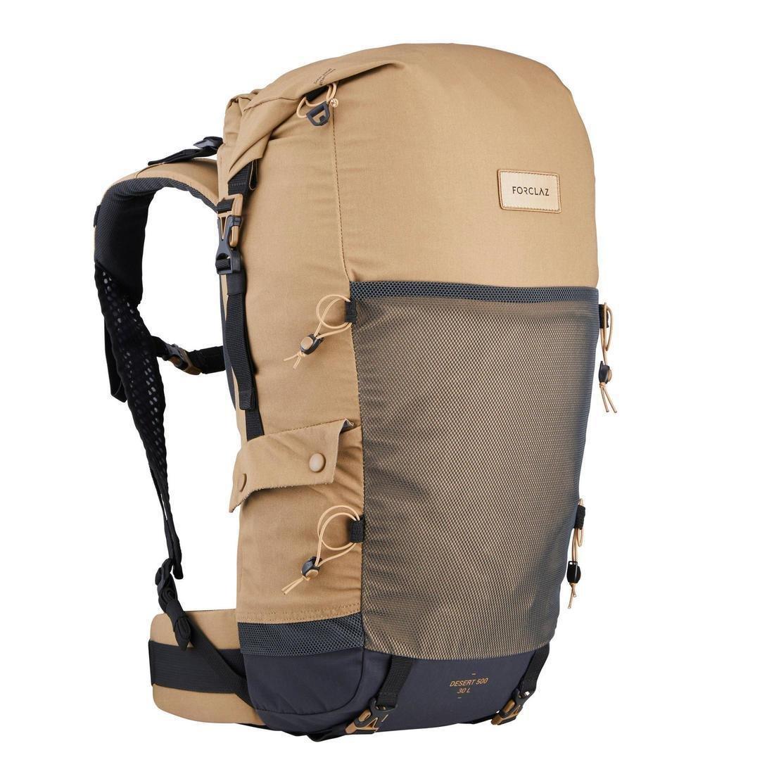 Ventilated Anti-Sand Backpack, Brown, No Color, large image number 1
