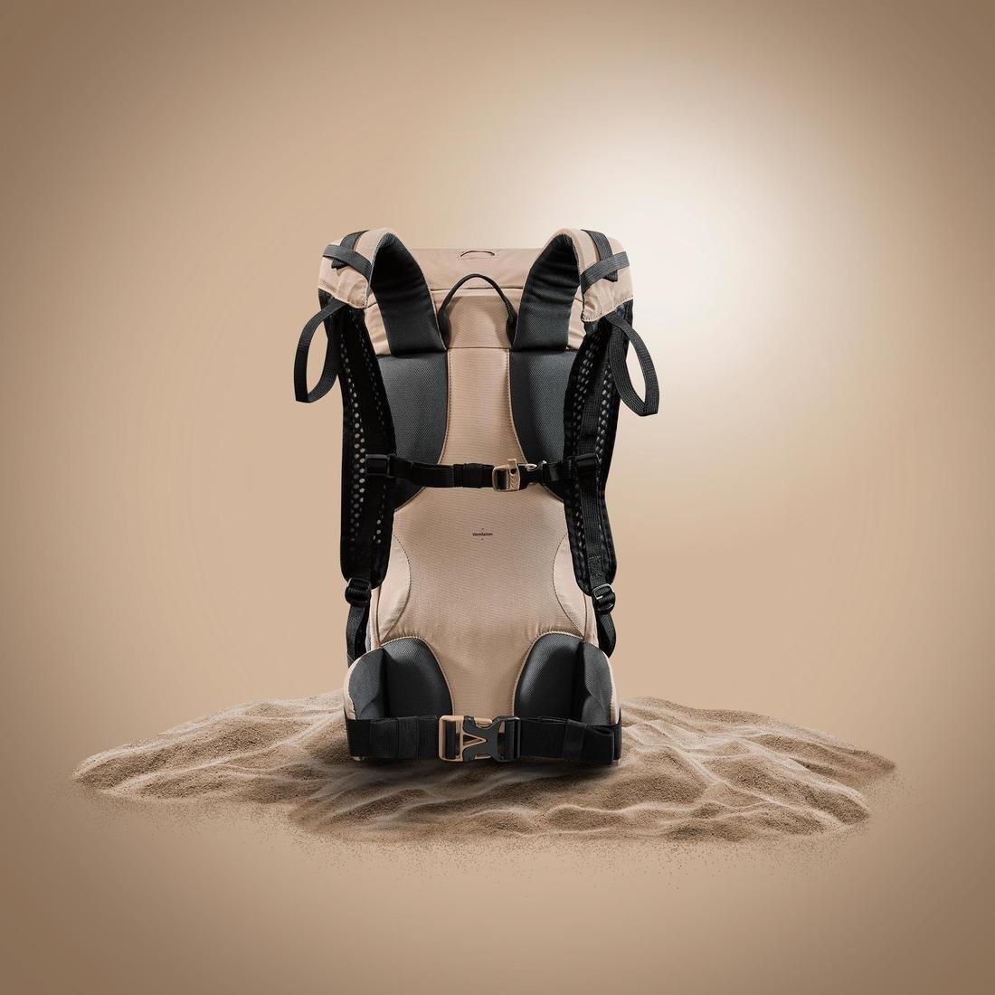 Ventilated Anti-Sand Backpack, Brown, No Color, large image number 3