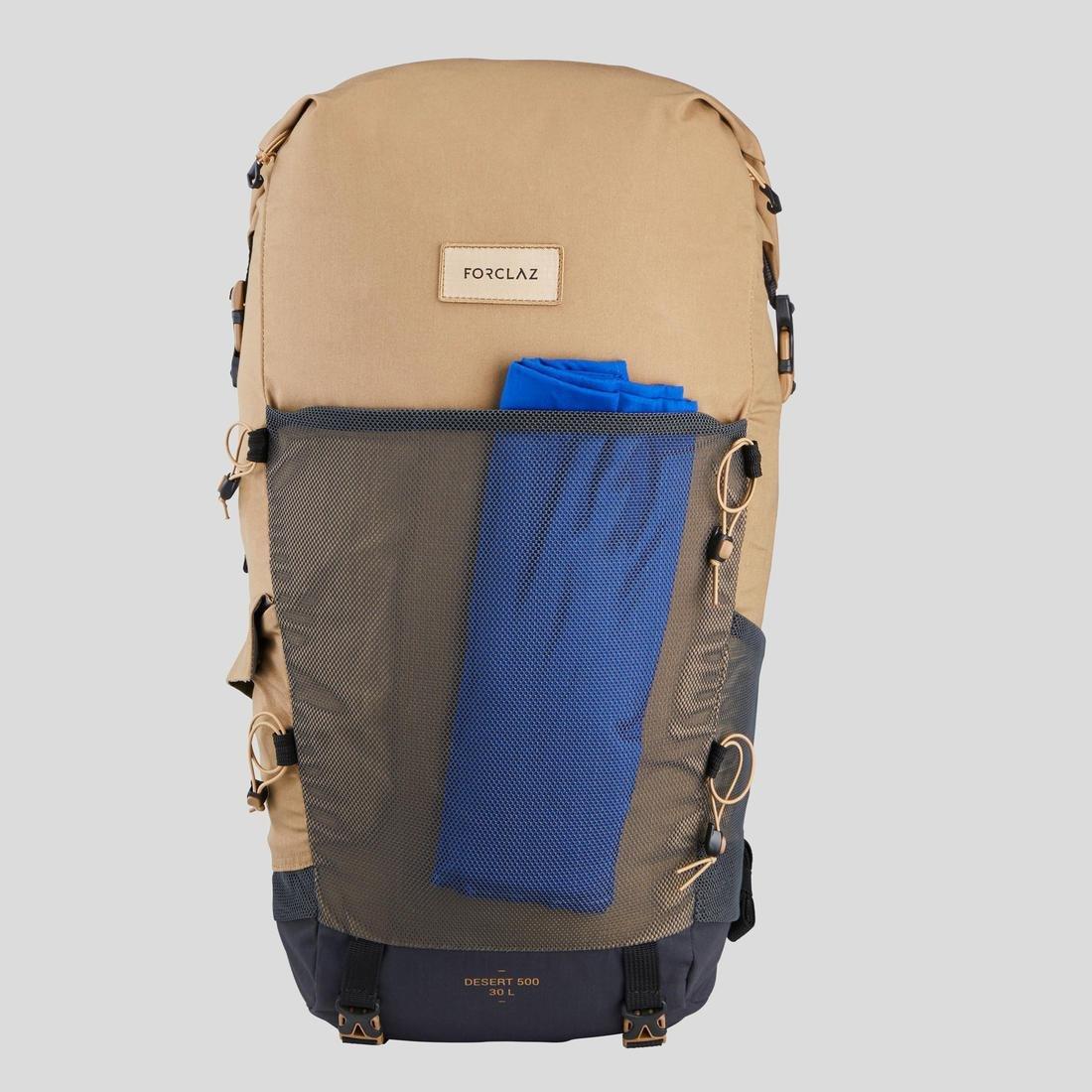 Ventilated Anti-Sand Backpack, Brown, No Color, large image number 4