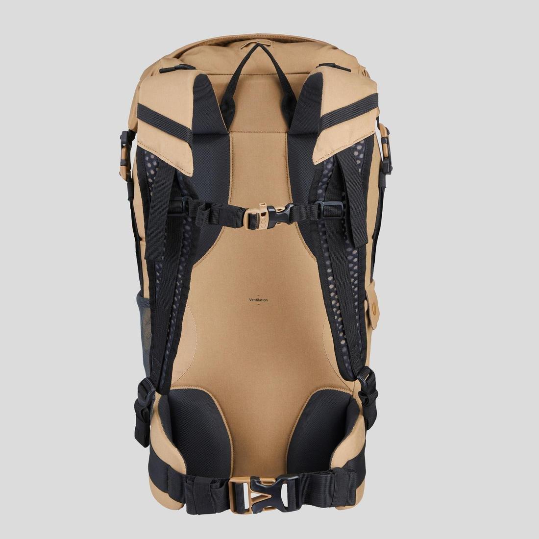 Ventilated Anti-Sand Backpack, Brown, No Color, large image number 6