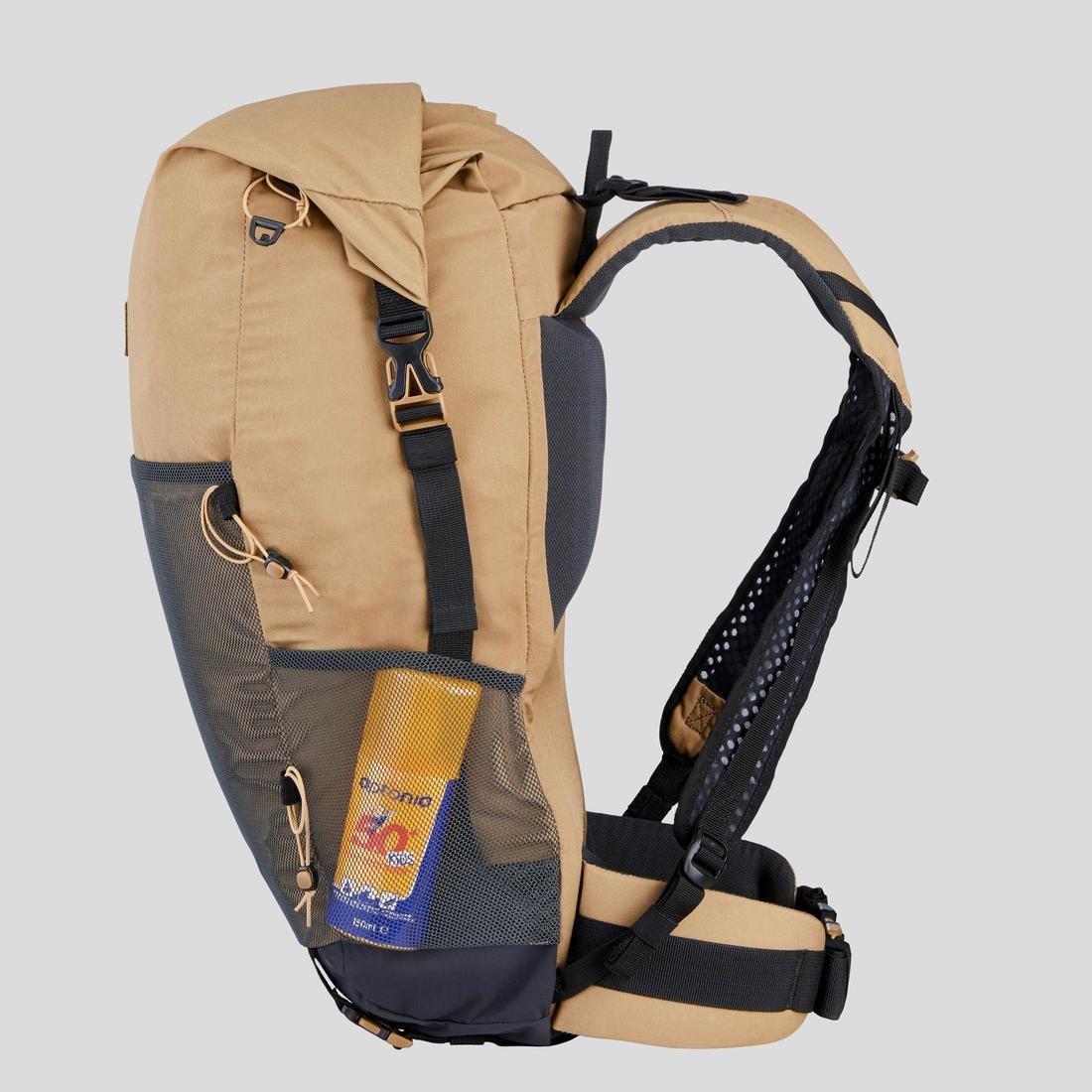 Ventilated Anti-Sand Backpack, Brown, No Color, large image number 7