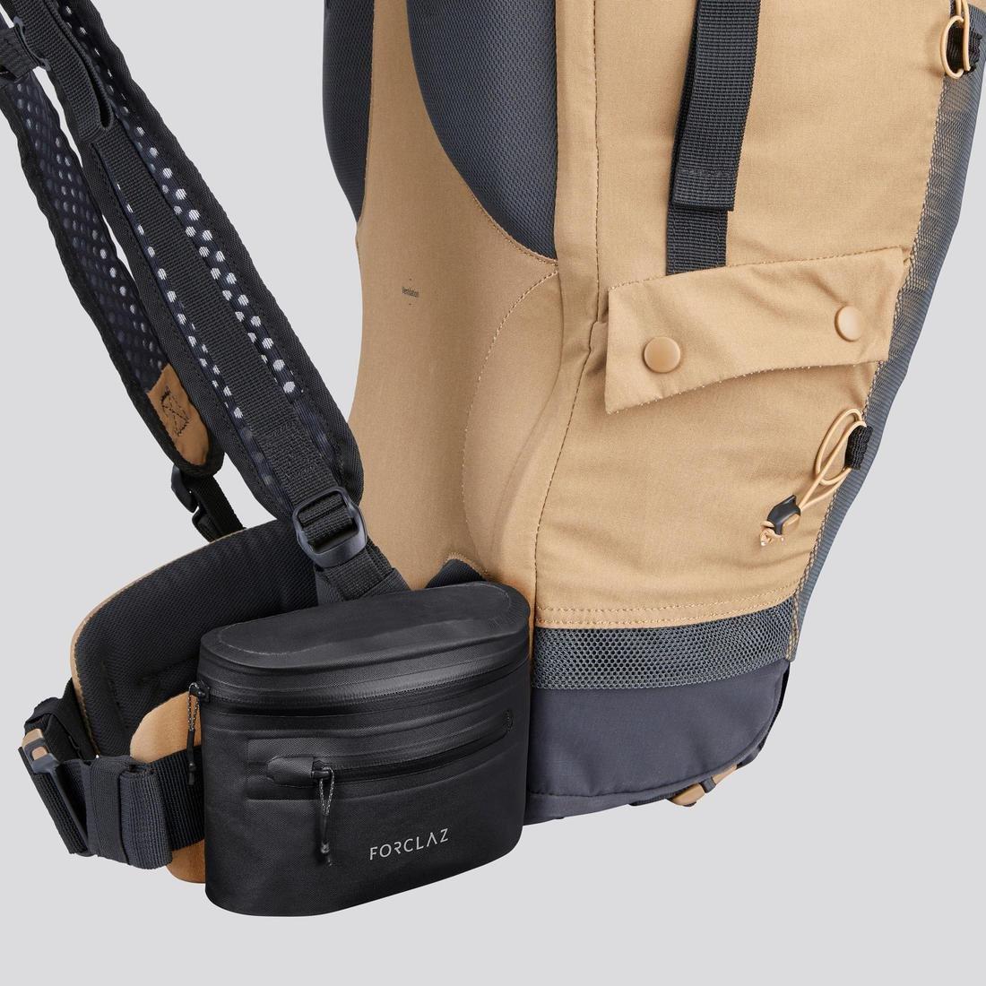 Ventilated Anti-Sand Backpack, Brown, No Color, large image number 11