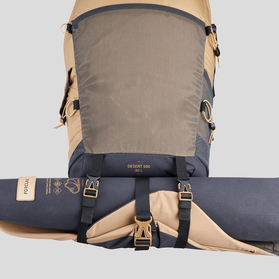 Ventilated Anti-Sand Backpack, Brown, No Color, large image number 12