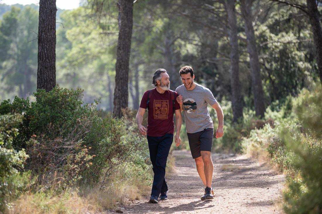 Techtil 100 Short-Sleeved Hiking T-Shirt - Mottled, Hazelnut, No Color, large image number 9