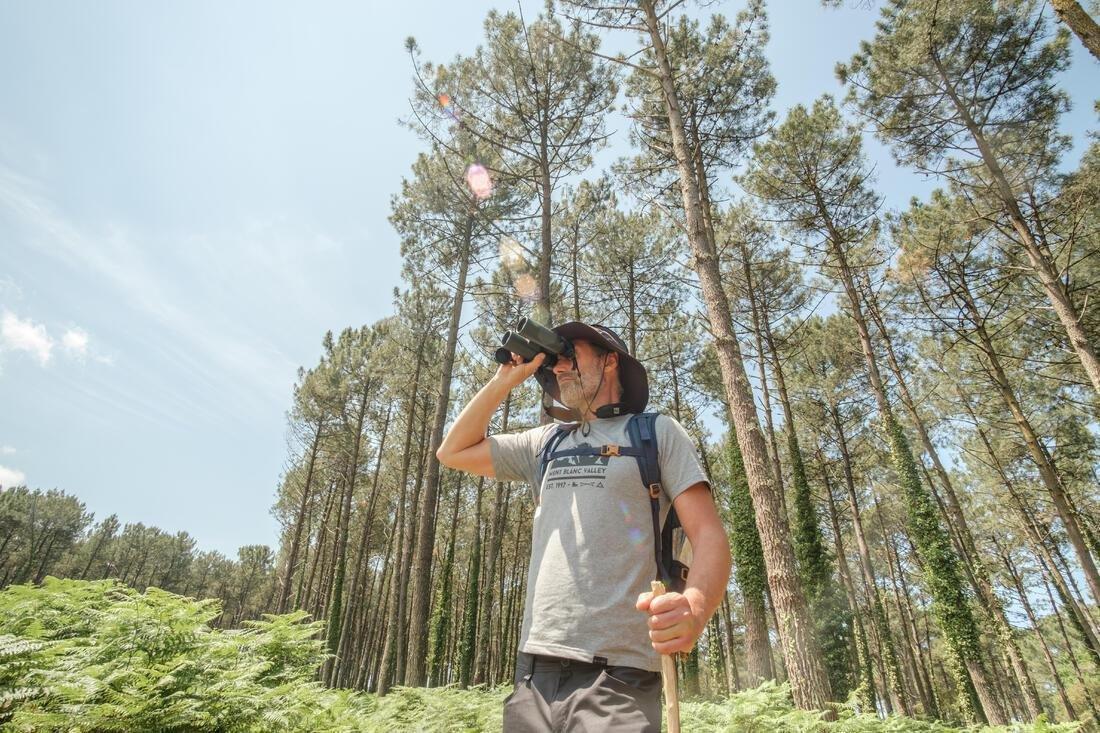 Techtil100 Short-Sleeved Hiking T-Shirt Mottled, Grey, No Color, large image number 5