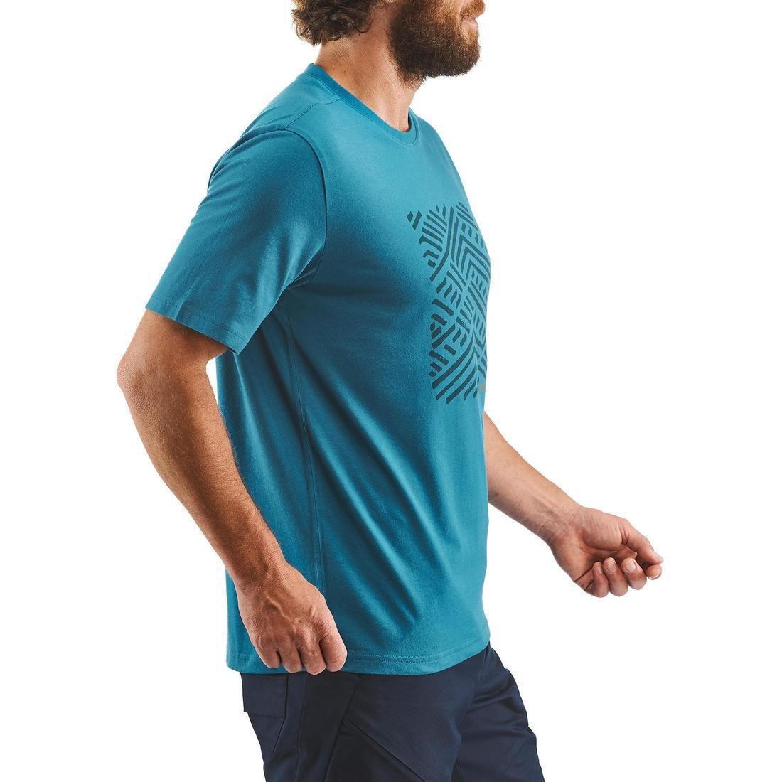 Techtil100 Short-Sleeved Hiking T-Shirt Mottled, Grey, No Color, large image number 11