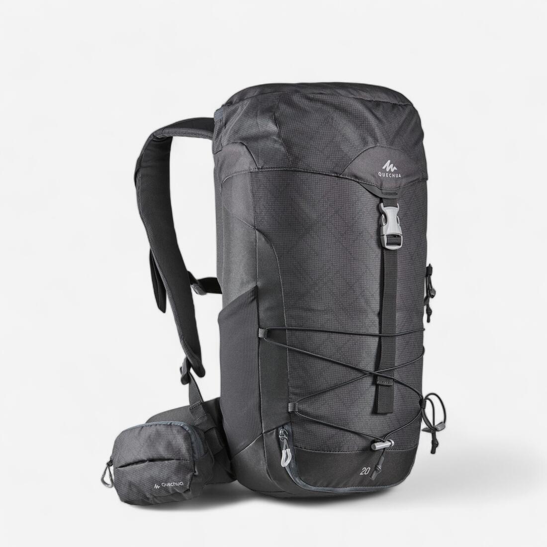 Mountain Walking Rucksack - Mh100 , Carbon Grey, No Color, large image number 0