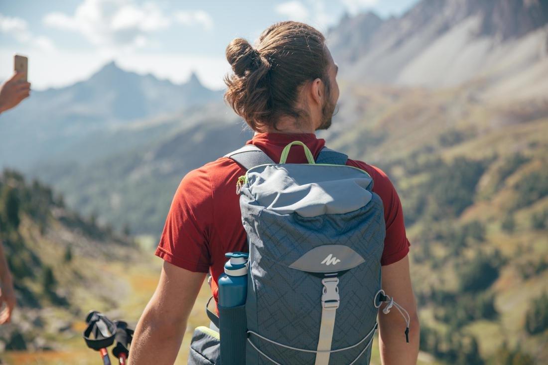 Mountain Walking Rucksack - Mh100 , Carbon Grey, No Color, large image number 13