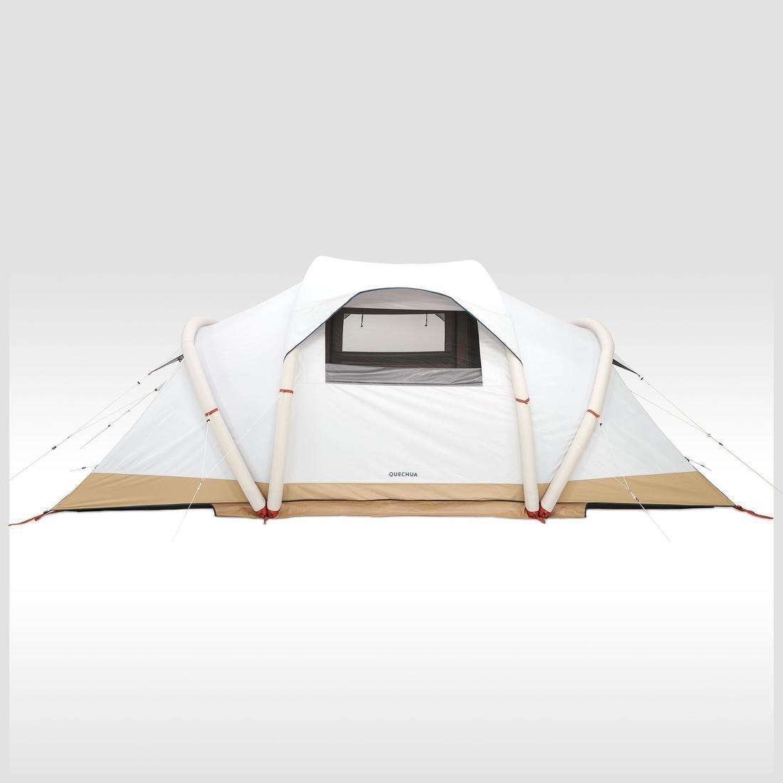 Inflatable Four-Person Tent, Beige, No Color, large image number 6