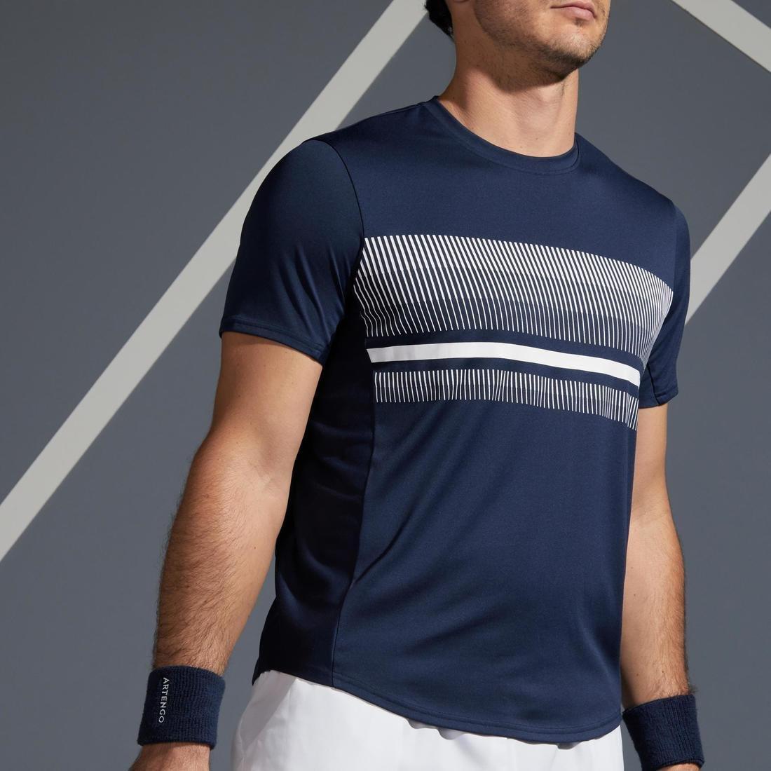 Men's Tennis T-Shirt TTS100, Navy, , large image number 3