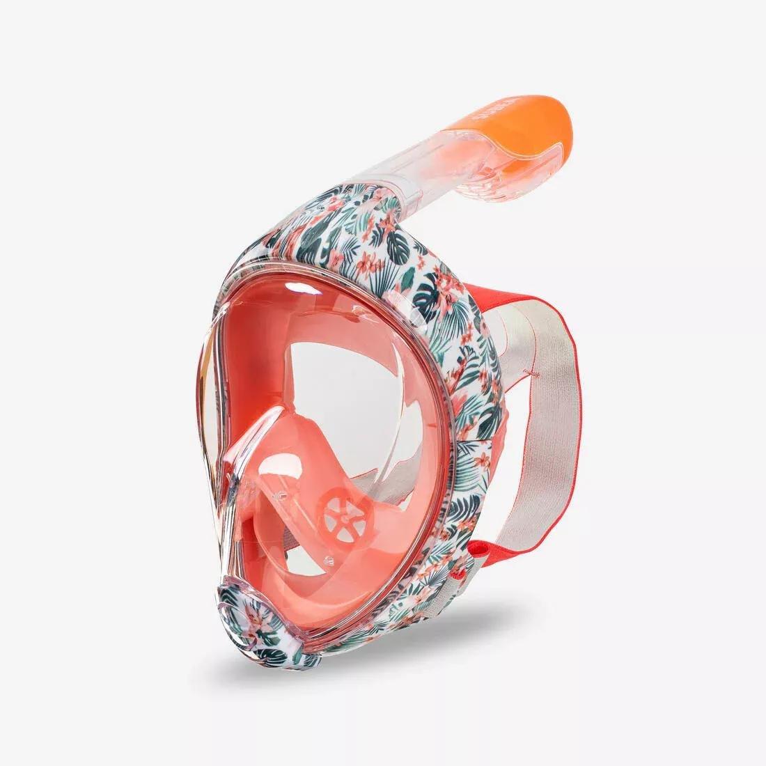 Kids Easybreath Srface Snorkelling Mask, Pink, No Color, large image number 0
