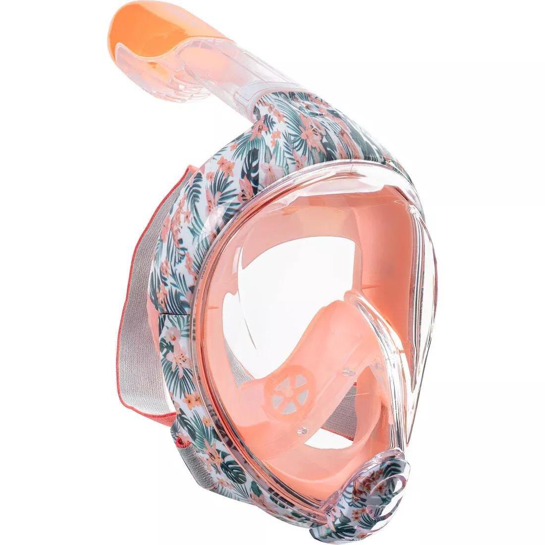 Kids Easybreath Srface Snorkelling Mask, Pink, No Color, large image number 1