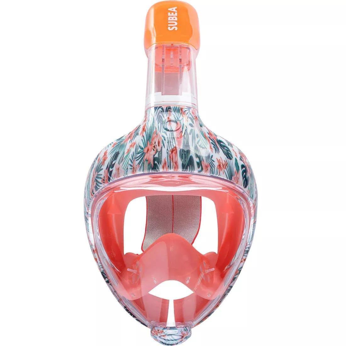 Kids Easybreath Srface Snorkelling Mask, Pink, No Color, large image number 2