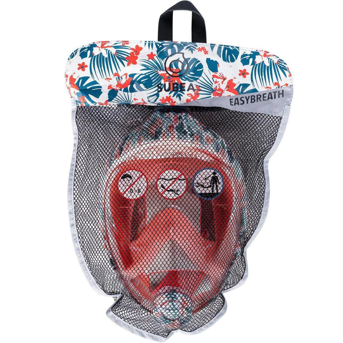Kids Easybreath Srface Snorkelling Mask, Pink, No Color, large image number 7