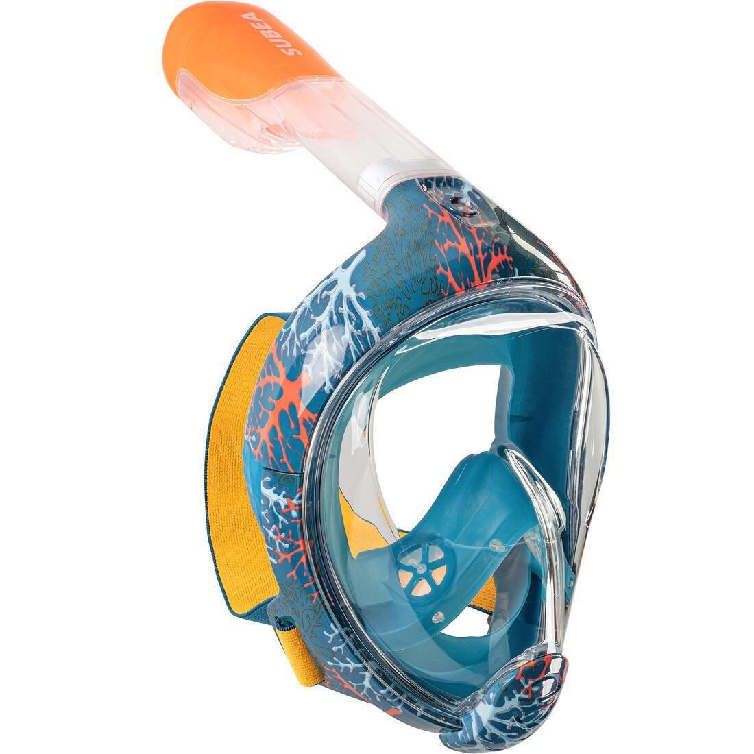 Kids Boys Easybreath Surface Snorkelling Mask, Blue, No Color, large image number 0