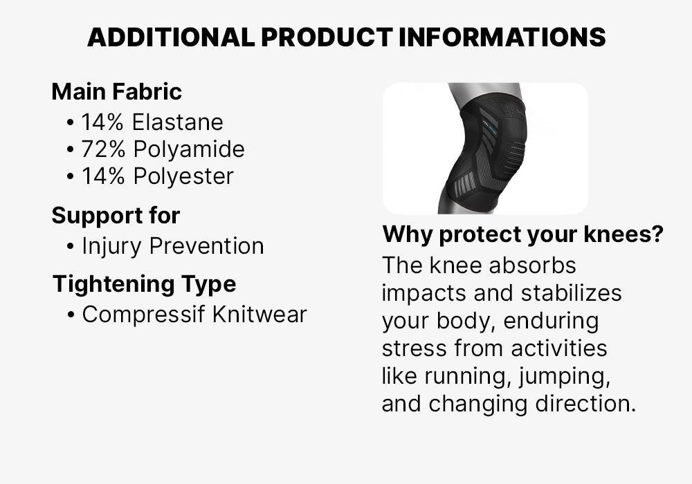 Right/Left Men's/Women's Knee Brace Prevent 500, Black, , large image number 16