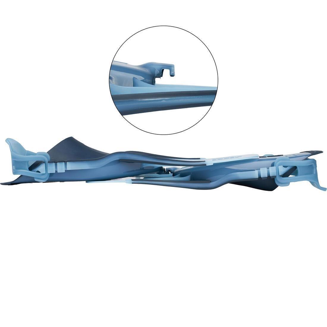 Adult Adjustable Snorkelling Fins Subea Snk 100, Turquoise, , large image number 3