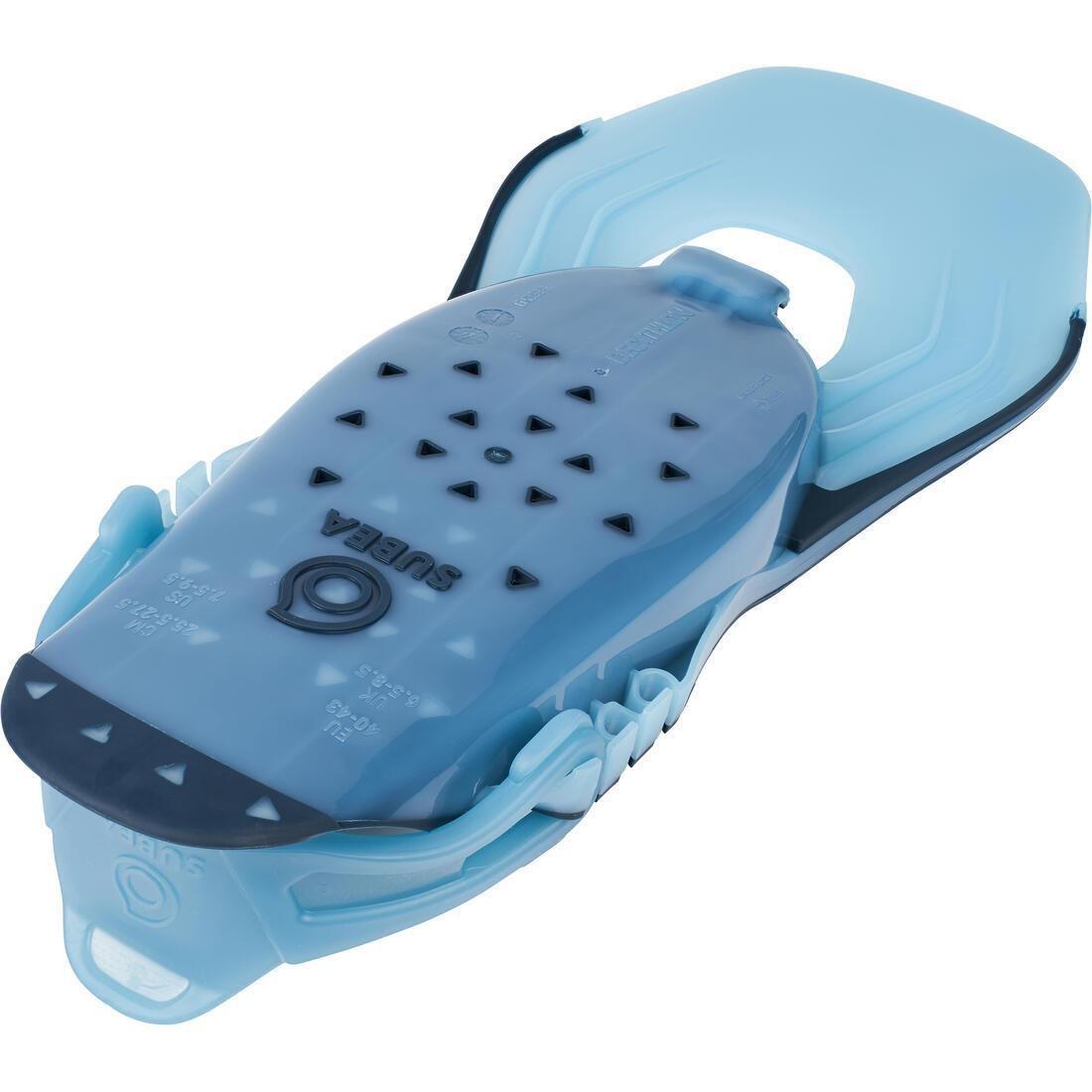 Adult Adjustable Snorkelling Fins Subea Snk 100, Turquoise, , large image number 5
