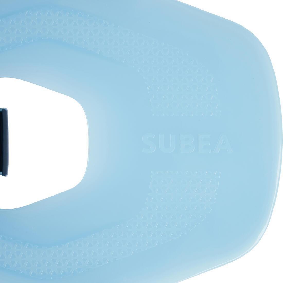 Adult Adjustable Snorkelling Fins - Subea SNK 100, Turquoise, No Color, large image number 6