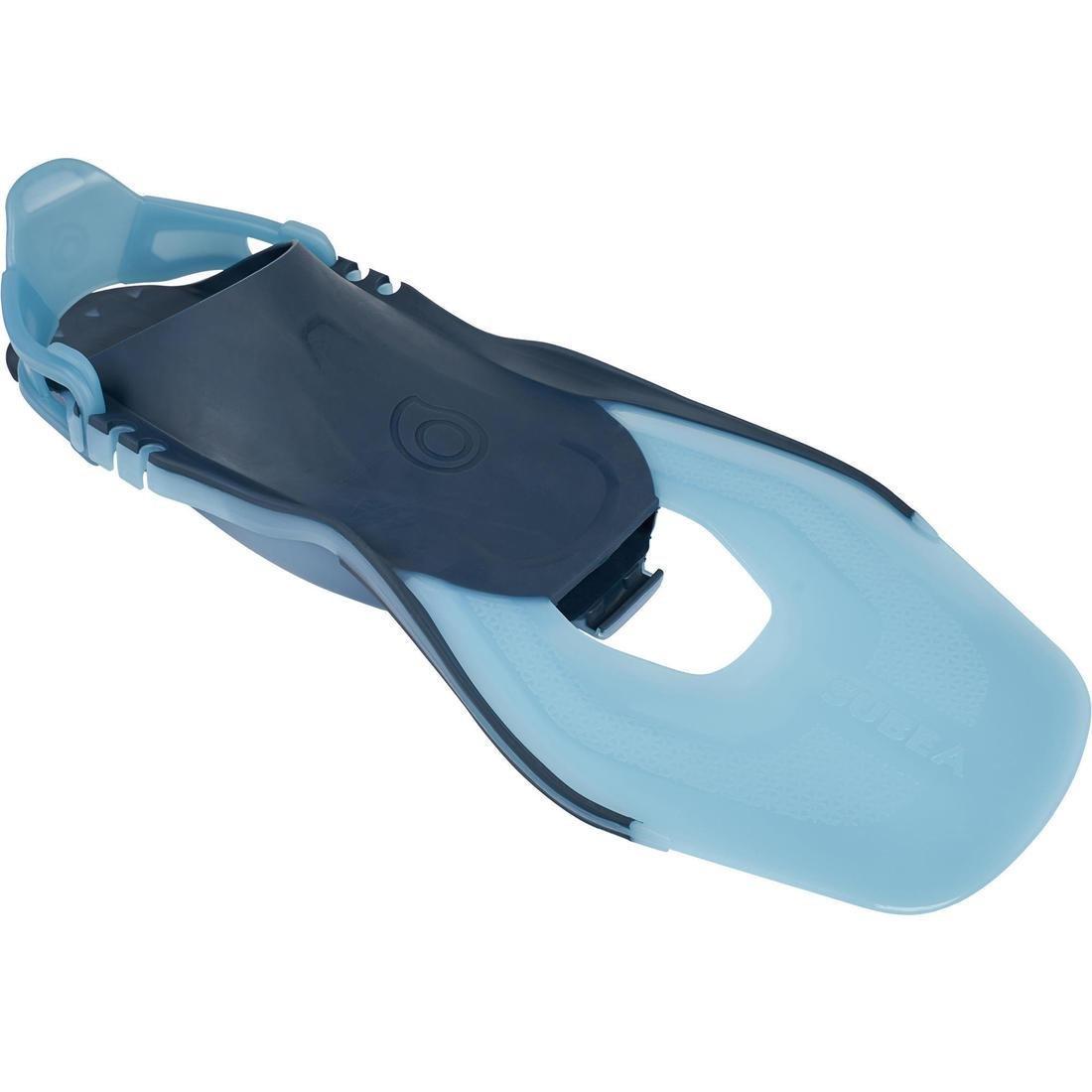 Adult Adjustable Snorkelling Fins - Subea SNK 100, Turquoise, No Color, large image number 7