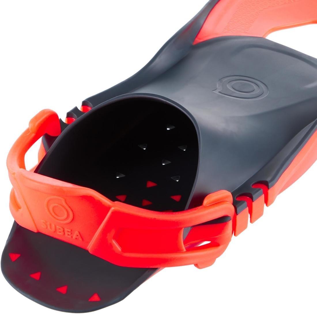 Adult Adjustable Snorkelling Fins - Subea SNK 100, Turquoise, No Color, large image number 12