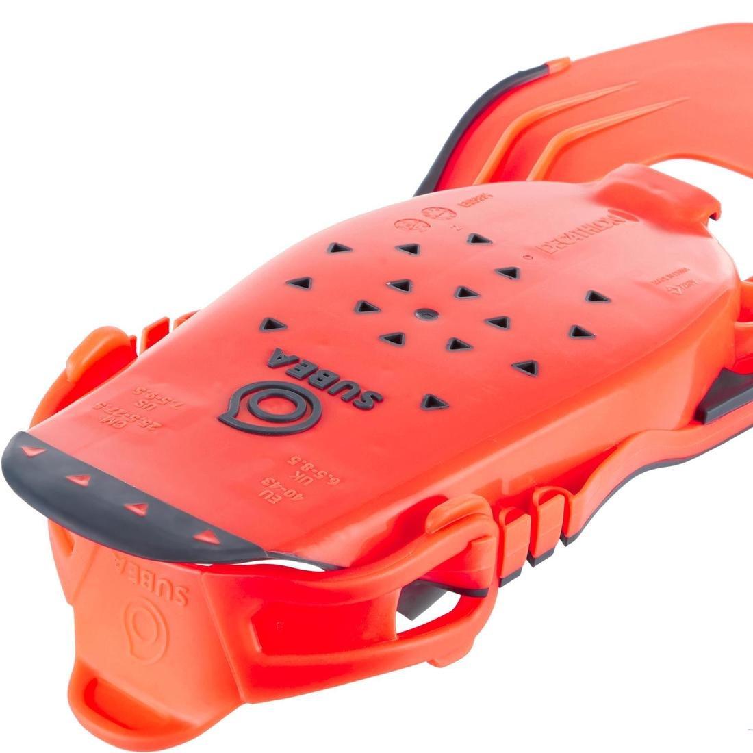 Adult Adjustable Snorkelling Fins - Subea SNK 100, Turquoise, No Color, large image number 13